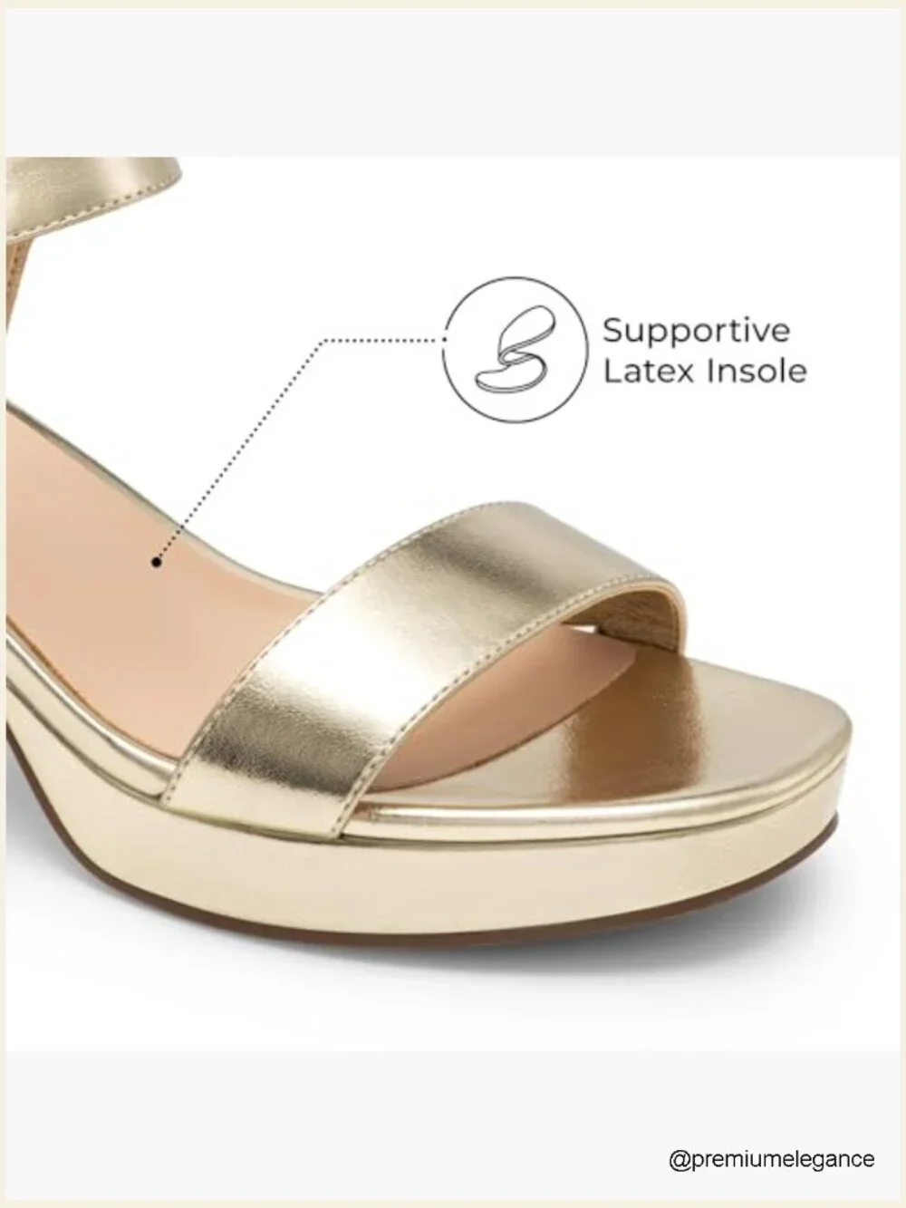 Women's Block Heel Platform Sandals with Ankle Strap